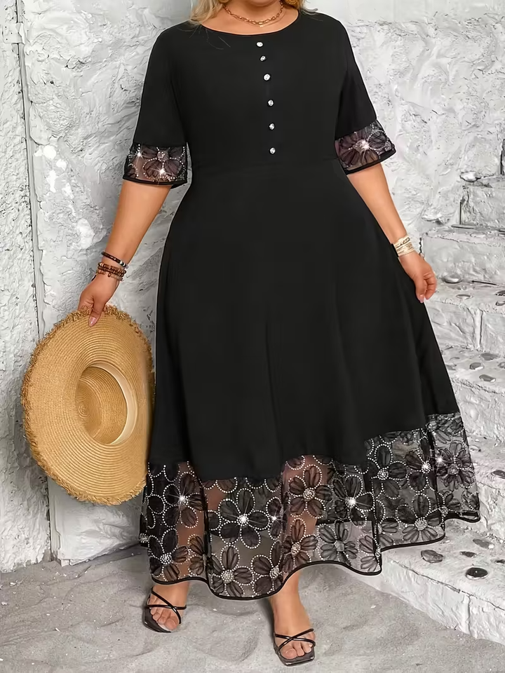 Women’s Embroidered Midi Dress