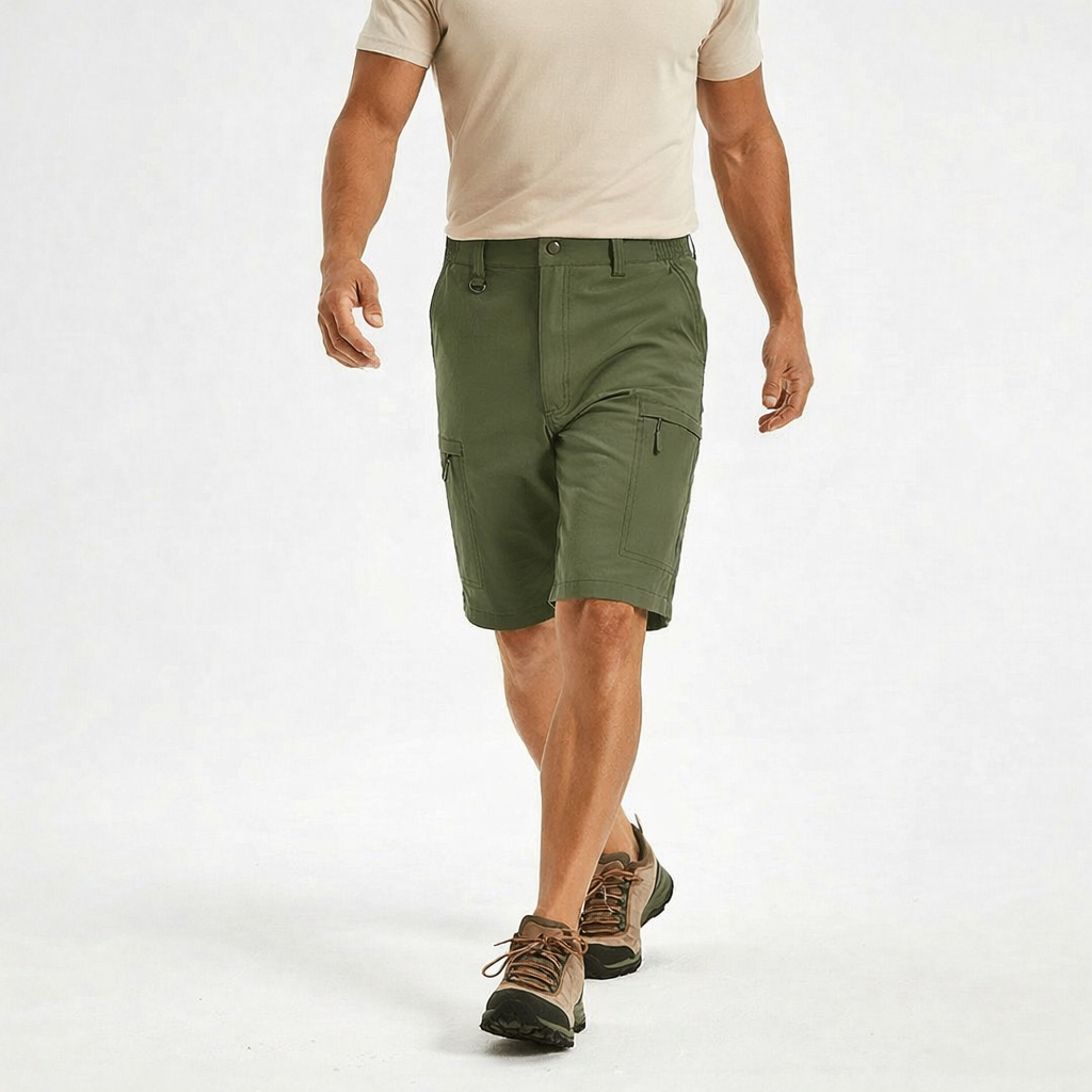 Men’s Cargo Shorts with Side Zip Cargo Pockets