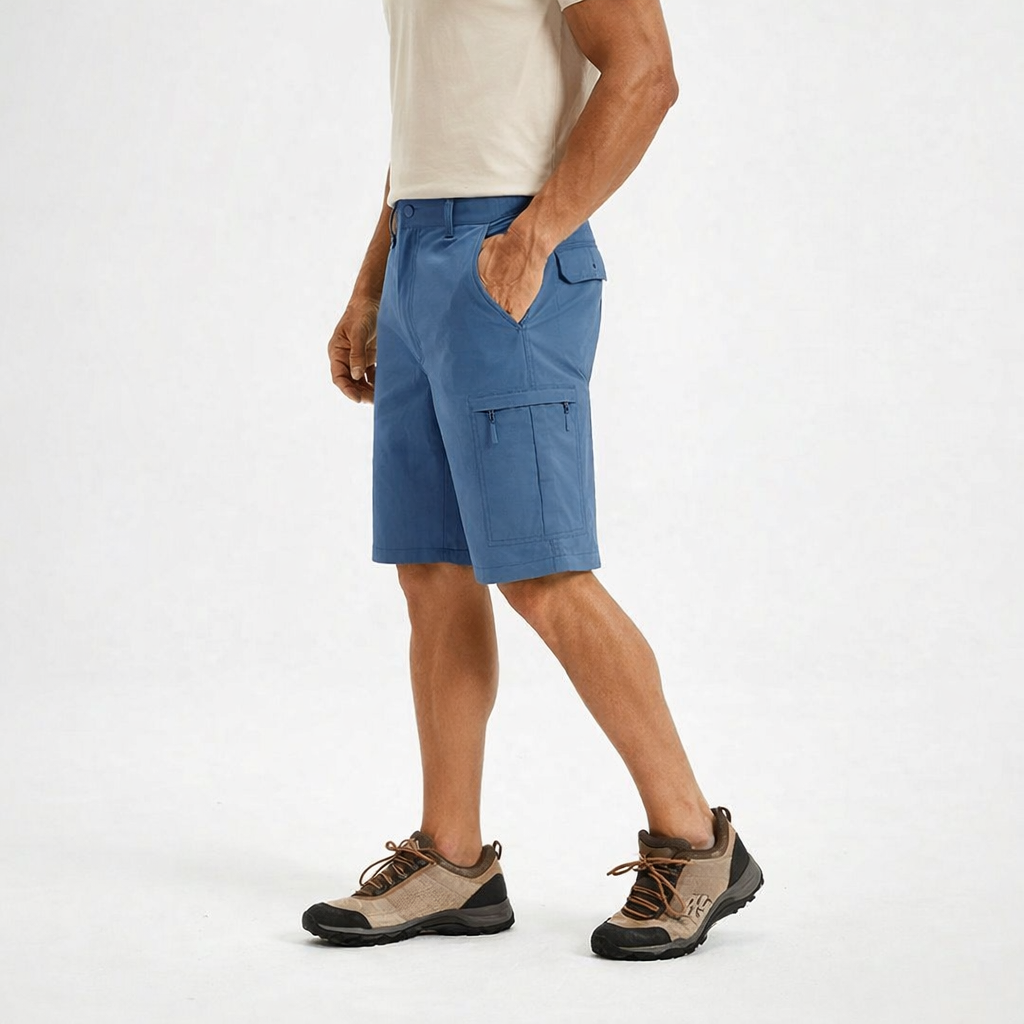 Men’s Cargo Shorts with Side Zip Cargo Pockets