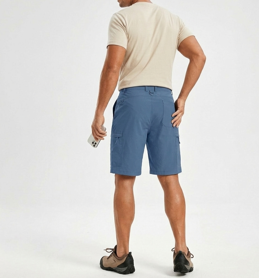 Men’s Cargo Shorts with Side Zip Cargo Pockets