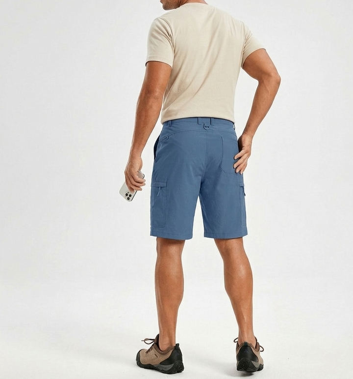 Men’s Cargo Shorts with Side Zip Cargo Pockets
