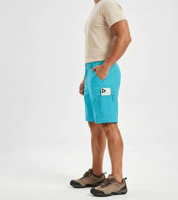 Men’s Cargo Shorts with Side Zip Cargo Pockets