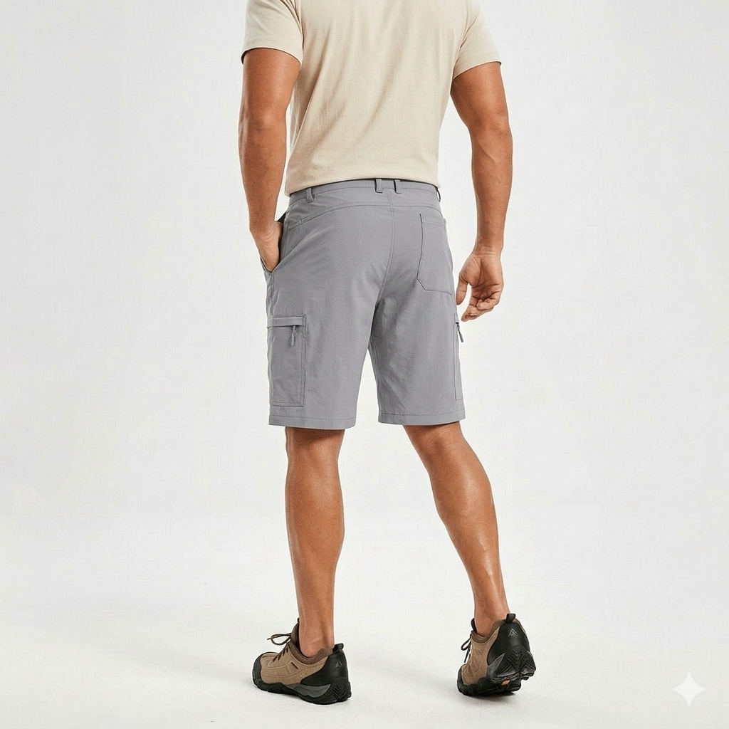 Men’s Cargo Shorts with Side Zip Cargo Pockets